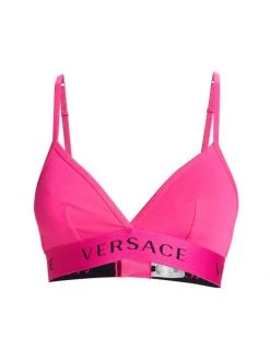 Versace Logo Triangle Bralette Optical White -Versace Online Shop unnamed file 49