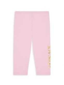 Versace Baby's & Little Girl's Logo-Print Jersey Leggings For Kids Pink -Versace Online Shop unnamed file 536