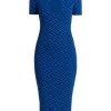Versace La Greca Jacquard Midi-Dress