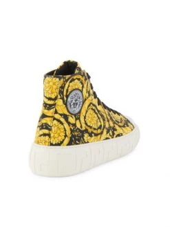 Versace La Greca Baroque-Print Canvas Sneakers For Men -Versace Online Shop unnamed file 580