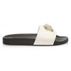 Versace Palazzo Pool Slides Bianco Nero