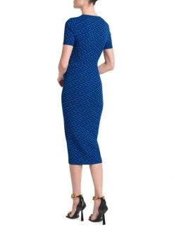 Versace La Greca Jacquard Midi-Dress -Versace Online Shop unnamed file 62