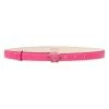 Versace Medusa Fuchsia Leather Belt Black