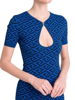 Versace La Greca Jacquard Midi-Dress -Versace Online Shop unnamed file 63