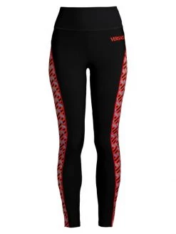 Versace Greca Signature Accent Gym Leggings Nero Candy -Versace Online Shop unnamed file 68
