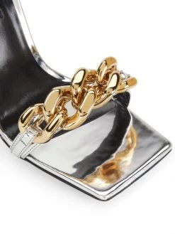 Versace Chain Metallic Leather High-Heel Sandals -Versace Online Shop unnamed file 700