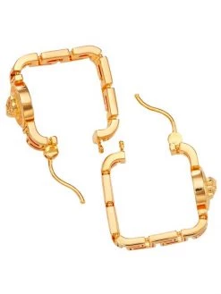Versace Greca Goldtone Square Hoop Earrings -Versace Online Shop unnamed file 727