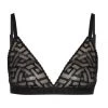 Versace Greca Signature Tulle Bralette Black