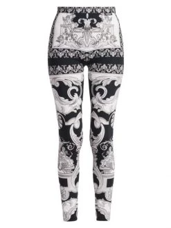 Versace Oversized Barocco Print Leggings