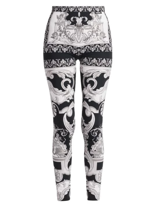 Versace Oversized Barocco Print Leggings 1 Versace Oversized Barocco Print Leggings