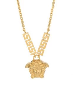 Versace Medusa Pendant Chain Necklace For Men