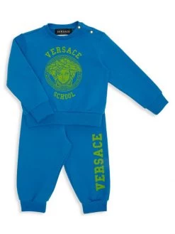 Versace Baby Boy's 2-Piece Felpa + St. Medusa Logo Tracksuit For Kids