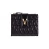Versace Virtus Quilted Leather Zip Wallet