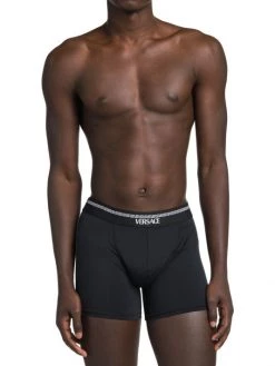 Versace Microfiber Logo Boxer Briefs For Men -Versace Online Shop unnamed file 884