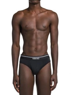 Versace Microfiber Logo Briefs For Men -Versace Online Shop unnamed file 903