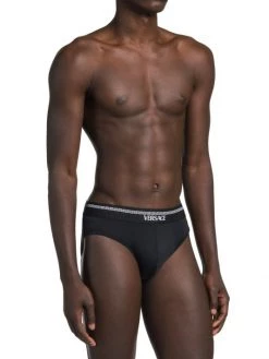 Versace Microfiber Logo Briefs For Men -Versace Online Shop unnamed file 904
