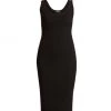Versace Jersey Rib-Knit Bodycon Dress