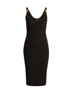 Versace Jersey Rib-Knit Bodycon Dress