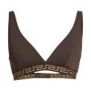Versace Greca Border Bralette Chocolate