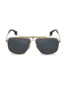 Versace 2242 61MM Solid Sunglasses For Men