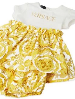 Versace Baby Girl's Baroque Cotton Dress & Shorts For Kids -Versace Online Shop unnamed file 975