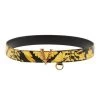 Versace Virtus Barocco Leather Belt