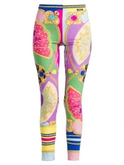 Versace Barocco Print Leggings