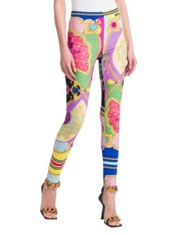 Versace Barocco Print Leggings -Versace Online Shop unnamed file 987