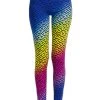 Versace Ombré La Greca Print Leggings