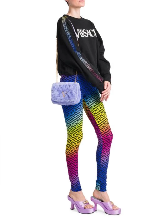 Versace Ombré La Greca Print Leggings 2 Versace Ombré La Greca Print Leggings - Image 2