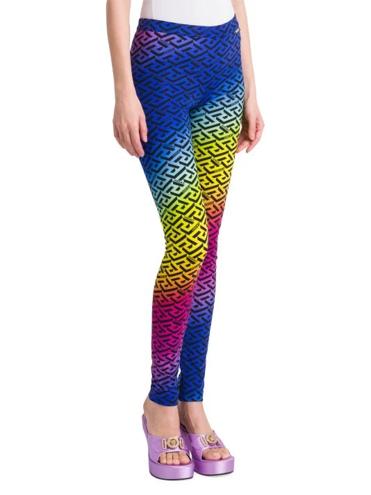 Versace Ombré La Greca Print Leggings 4 Versace Ombré La Greca Print Leggings - Image 4