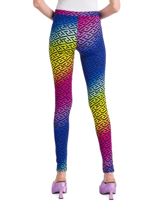 Versace Ombré La Greca Print Leggings 5 Versace Ombré La Greca Print Leggings - Image 5