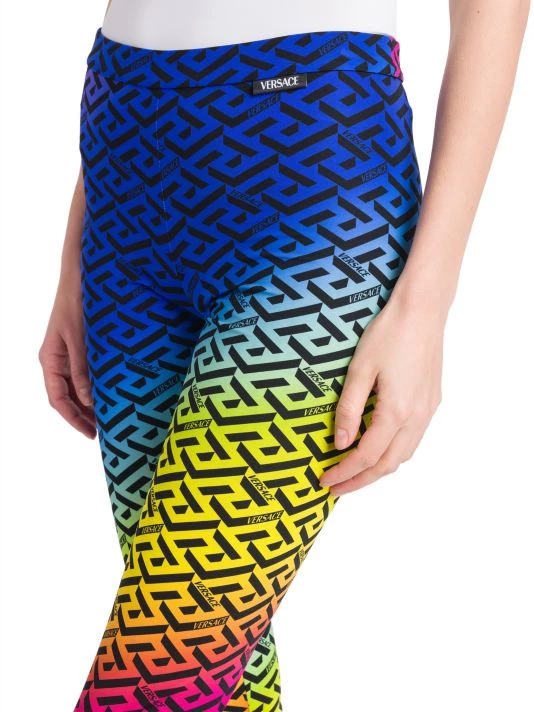 Versace Ombré La Greca Print Leggings 6 Versace Ombré La Greca Print Leggings - Image 6